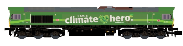KATO-Lemke K10835 - N - Diesellok Class 66 Climate Hero, DB Cargo, Ep. VI